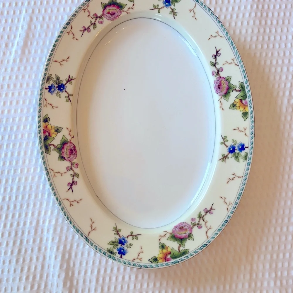 Noritake Platter Amerita Floral 12 inches